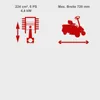 Diagrams and illustrations showing product specifications. Produktbild-Vorschau
