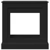 A front view of a black fireplace surround against a white background. Náhled obrázku produktu