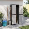 vidaXL Gartenschrank Grau und Schwarz 65x37x165 cm PP Produktbild-Vorschau 13