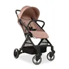 A rose gold and black stroller is shown against a white background. Produktbild-Vorschau