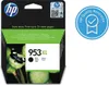 A product image of an HP ink cartridge box with a butterfly and lotus flower graphic. Voir les images du produit