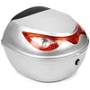Motorradkoffer Top Case Helmkoffer 22L Silber mit Reflektor Produktbild-Vorschau 1