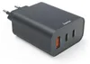 Hama Schnellladegerät 2xUSB-C, 1xUSB-A, PD 65W, Grau Produktbild-Vorschau 2