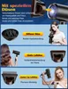 Collage showing different attachments for a hairdryer and people using them. Produktbild-Vorschau