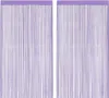 vidaXL Fadenvorhänge 2 Stk. Lila 100x250 cm Produktbild-Vorschau 1