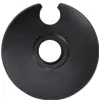 A black disc with two holes, one circular and one a crescent shape, is shown against a white background. Anteprima dell’immagine prodotto