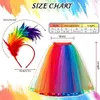 Regenbogen-Tüllrock, Damen-Party-Neonrock + buntes Produktbild-Vorschau 4