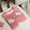 Dirkje Mädchen Schlafanzug Einhorn rosa 86/92 Produktbild-Vorschau 2