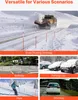 A collage of images showing snow poles used in various winter scenarios like snow plowing, walkways, parking lots, and ski pistes. Anteprima dell’immagine prodotto