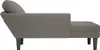 vidaXL Chaiselongue mit Kissen Hellgrau Cordstoff Produktbild-Vorschau 4