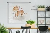 MuchoWow® Wandteppich Wandbehang Fuchs - Dschungel - Sterne Produktbild-Vorschau 2