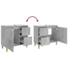 vidaXL Mobile da bagno grigio cemento 65x33x60 cm materiale Anteprima dell’immagine prodotto 10