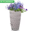 YourCasa Regentonne 240 Liter [Seabreeze Flower]  Creme mit Produktbild-Vorschau 4