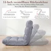 Chaise de sol COSTWAY avec dossier réglable, fauteuil de Voir les images du produit 4