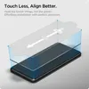 Diagram showing how to install a screen protector on a phone using a guide. Anteprima dell’immagine prodotto