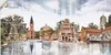 ARTland Wandbild, selbstklebend Meppen Skyline Abstrakte Produktbild-Vorschau 1