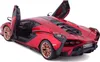 A red Lamborghini Sian FKP 37 model car with its doors open, shown from a rear-quarter angle against a white background. Anteprima dell’immagine prodotto