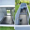 Doppel Kleintierstall Bommel Deluxe grau Produktbild-Vorschau 6