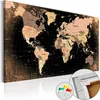 Vliesstoff Korkbild - Planet Earth 120x80 cm Karten Produktbild-Vorschau 1