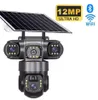 12 MP HD-Solar-Außenkamera mit 3 Objektiven, 3 Produktbild-Vorschau 1