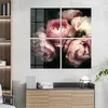 DEQORI Glasbild Echtglas 4x50x50 cm 'Nostalgische Blüte' Produktbild-Vorschau 3