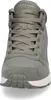 A close-up, front-facing view of a green Skechers sneaker. Voir les images du produit