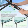 VOUNOT® Draußen Wäschespinne mit 50m Wäscheleine inkl. Produktbild-Vorschau 6