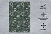 MuchoWow® Mauspad Mousepad Blumen - Blau - Muster 40x60 cm Produktbild-Vorschau 3