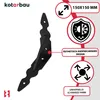 KOTARBAU® 2er Set Regalwinkel Schwarz Metall Stahl 150x150 Produktbild-Vorschau 4