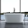 doporro Baignoire îlot Ovale pour Salle de Bain 150cm Blanc Voir les images du produit 2