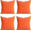 4er Set Kissenhülle 40x40 cm orange pflegeleicht mit Produktbild-Vorschau 1