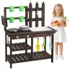 Cuisine en bois ALIGHTUP avec pots de fleurs et outils, jeu Voir les images du produit 1