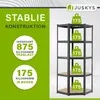 Juskys Eckregal Lageregal Corner Basic 180 x 70 x 40-70 cm Produktbild-Vorschau 6