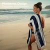 Liebenstein Strandtuch/Pooltuch 180 x 100 cm blau / weiß Produktbild-Vorschau 8