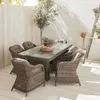 Set 2 poltrone da giardino in resina, Grigio Anteprima dell’immagine prodotto 4