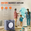 SKYSHALO Luftreiniger, 3-stufiges Filtersystem, 550 CFM Produktbild-Vorschau 3
