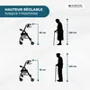 Rollator Mobiclinic Escorial Rollator pliable et léger Voir les images du produit 2