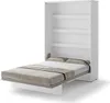 Schrankbett 140 x 200 Vertikal BC-01 Weiß Matt LENART BED Produktbild-Vorschau 1