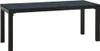 Panchina da giardino 110 cm in acciaio e WPC nero Anteprima dell’immagine prodotto 1