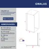 Duschwand Glas gebürstet Gold 120x200cm 8 mm ESG Produktbild-Vorschau 6