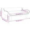 Kindersofa Rosa 70x40x24 cm Samt Produktbild-Vorschau 7