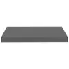 vidaXL Scaffale galleggiante grigio lucido 50x23x3,8 cm MDF Anteprima dell’immagine prodotto 11