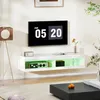 HOMCOM TV Schrank Hängend mit LED-Beleuchtung, offenen Produktbild-Vorschau 7