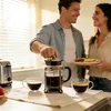 French Press Kaffeebereiter 1000 ml aus Borosilikatglas – Produktbild-Vorschau 4