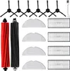 A collection of robot vacuum cleaner accessories laid out on a white background. Produktbild-Vorschau
