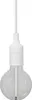 A close-up studio shot of a pendant light bulb with a white cord and socket. Produktbild-Vorschau
