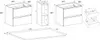 Technical drawings and dimensions of bathroom furniture. Náhled obrázku produktu