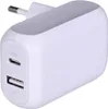 A white Belkin dual-port USB charger with a European plug. Anteprima dell’immagine prodotto