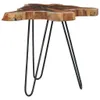 Couchtisch 70 x 45 cm Massivholz Teak und Polyresin Produktbild-Vorschau 10