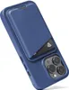 Mujjo Leather Card Wallet, Kartenhalter, Blau, Leder, Apple Produktbild-Vorschau 2